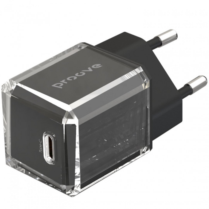 Мережевий зарядний пристрій Proove Pure GaN 30W Type-C Black (WCPU30012201)