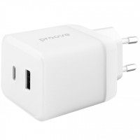 Сетевое зарядное устройство Proove Pure GaN Plus 30W (Type-C + USB) White (WCPU30111202)
