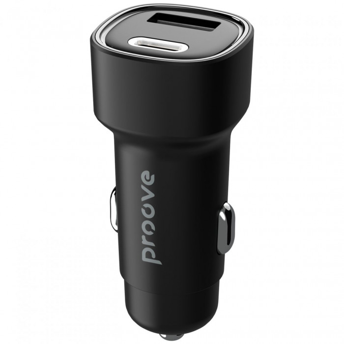 Автомобільний зарядний пристрій Proove Flash 48W Type-C+USB Black (CCFL48111201)
