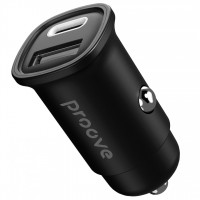 Автомобильное зарядное устройство Proove Flash 30W Type-C+USB Black (CCFL30111201)