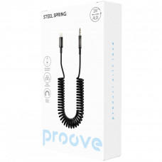 Кабель AUX Proove Steel Spring Lightning to 3.5 (1m) Black (ACSS00005101)