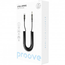 Кабель AUX Proove Steel Spring Type-C to 3.5 (1m) Black (ACSS00005201)