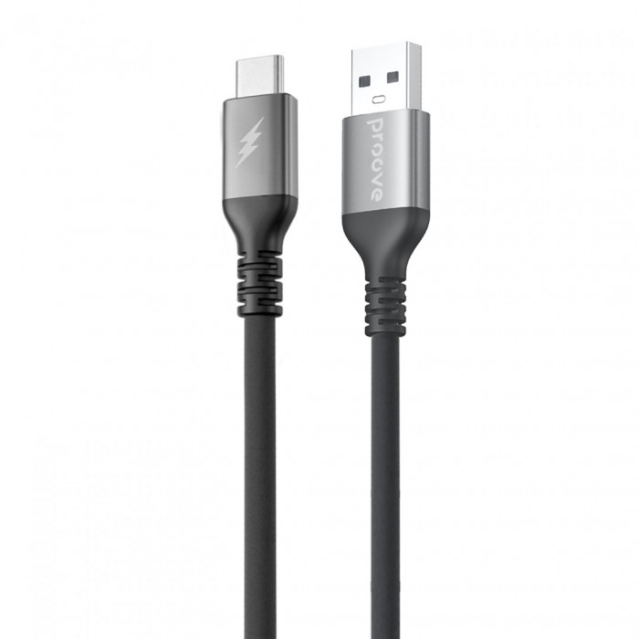 Кабель Proove ReGen Silicone USB to Type-C 3A (1m) Black (CCRS12001102)