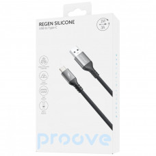 Кабель Proove ReGen Silicone USB to Type-C 3A (1m) Black (CCRS12001102)