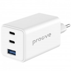 Мережевий зарядний пристрій Proove Pocket GaN 65W (2Type-C + USB) White (WCPG65121202)