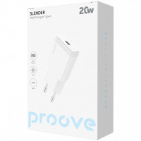 Мережевий зарядний пристрій Proove Slender 20W Type-C White (WCSS20010002)