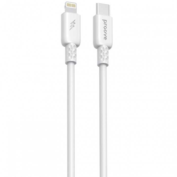 Кабель Proove GridLine Type-C to Lightning 27W (1m) White (CCGL27002102)