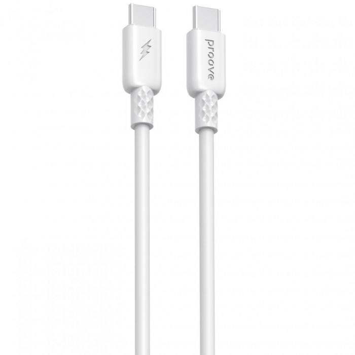 Кабель Proove GridLine Type-C to Type-C 60W (1m) White (CCGL60002202)