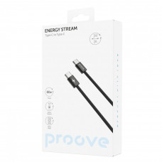 Кабель Proove Energy Stream Type-C to Type-C 60W (1m) Black (CCES60002201)