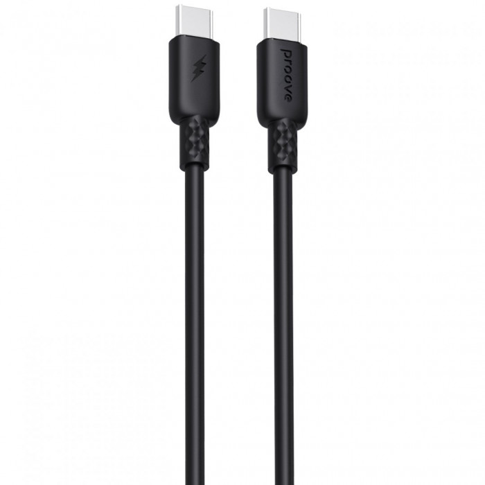 Кабель Proove GridLine Type-C to Type-C 60W (1m) Black (CCGL60002201)