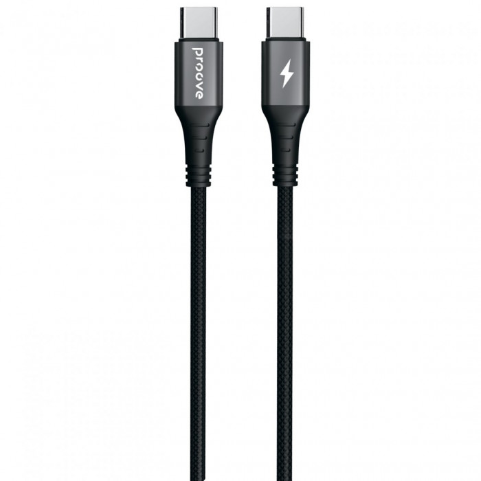 Кабель Proove WireX Type-C to Type-C 60W (2m) Black (CCWX60002221)