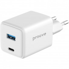 Мережевий зарядний пристрій Proove Pocket GaN 45W Type-C+USB White (WCPG45110002)