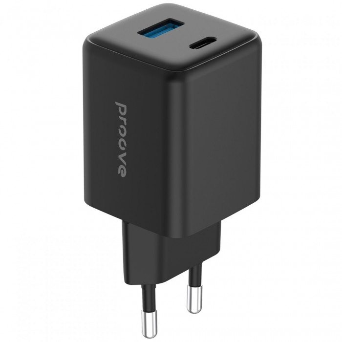 Мережевий зарядний пристрій Proove Pocket GaN 45W Type-C+USB Black (WCPG45110001)