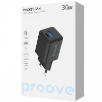 Сетевое зарядное устройство Proove Pocket GaN 30W Black (WCPG30110001)