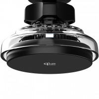 Автомобільний тримач з бездротовою зарядкою Proove Light Crystal Qi2.2 25W Gray (WHLC25002003)