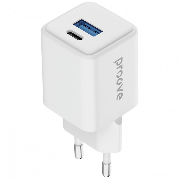 Мережевий зарядний пристрій Proove Pocket GaN 30W Type-C+USB White (WCPG30110002)