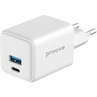 Мережевий зарядний пристрій Proove Pocket GaN 30W Type-C+USB White (WCPG30110002)