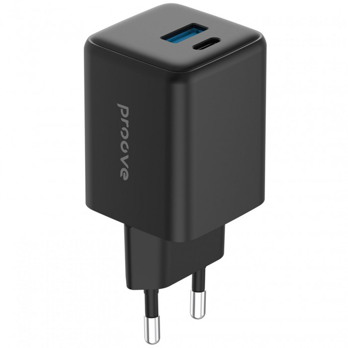 Мережевий зарядний пристрій Proove Pocket GaN 30W Type-C+USB Black (WCPG30110001)