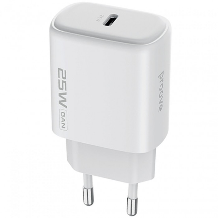 Мережевий зарядний пристрій Proove Silicone Power 2 25W Type-C White (WCSP25010002)