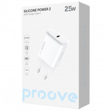 Мережевий зарядний пристрій Proove Silicone Power 2 25W Type-C White (WCSP25010002)
