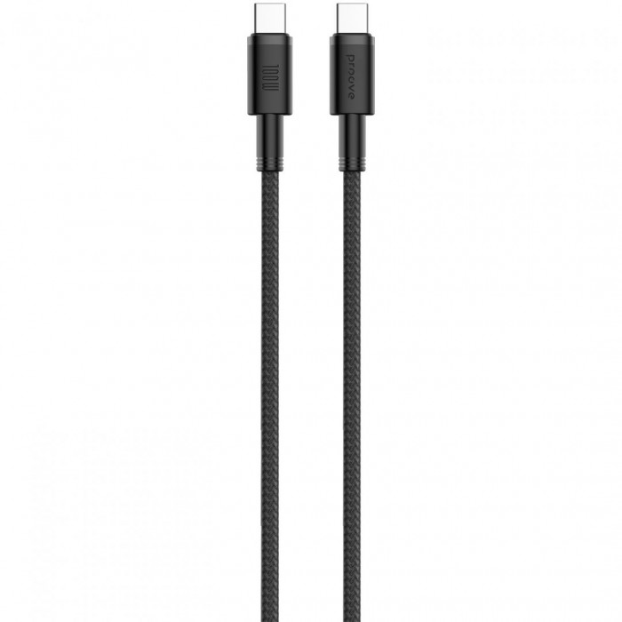 Кабель Proove Nylo Type-C to Type-C 100W (1.5m) Black (CCPN11002201)