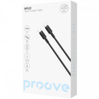Кабель Proove Nylo Type-C to Type-C 100W (1.5m) Black (CCPN11002201)