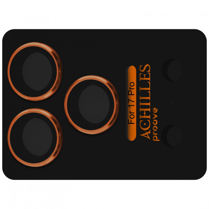 Захисне скло Achilles Full Metal для камери iPhone 17 Pro Cosmic Orange (CPPAFM17P030)