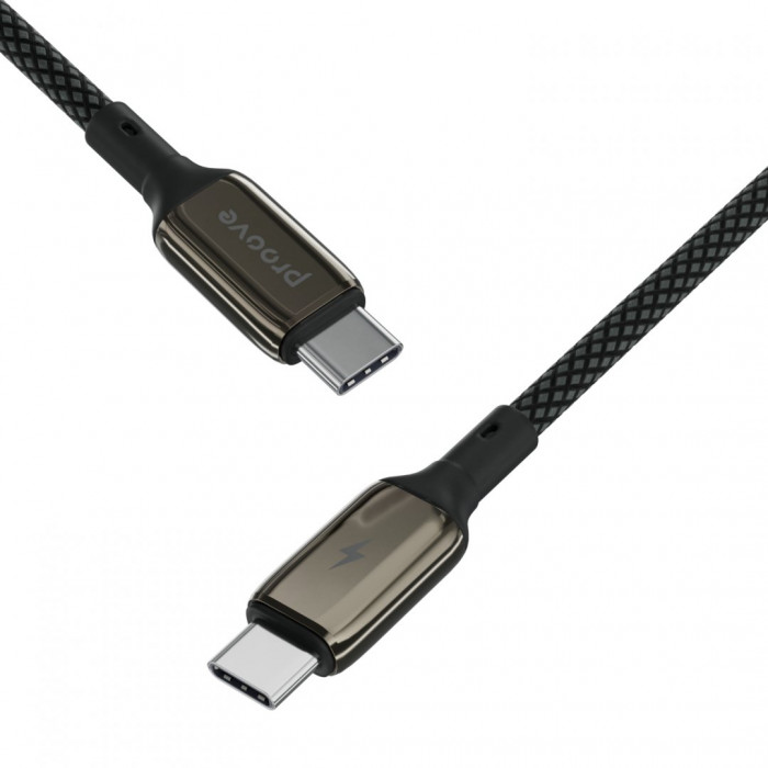 Кабель Proove Dense Metal Type-C to Type-C 60W (2m) Black (CCDM60002221)