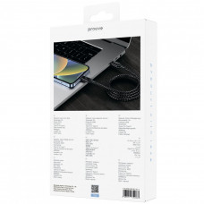 Кабель Proove Dense Metal Type-C to Type-C 60W (2m) Black (CCDM60002221)