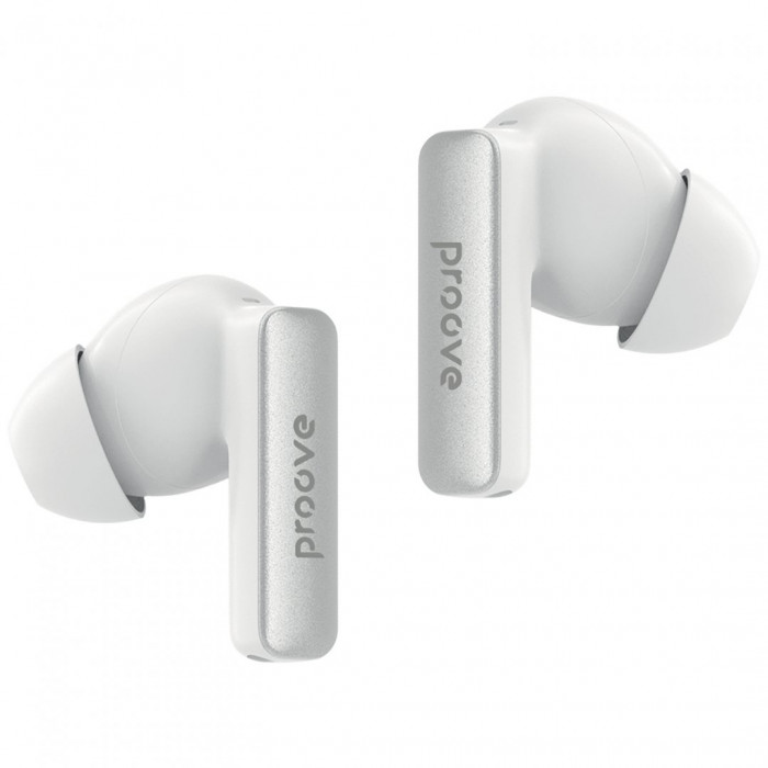 Бездротові навушники Proove NoLimit TWS with Hybrid ANC (APP) White/Silver (TWNL0001AP26)