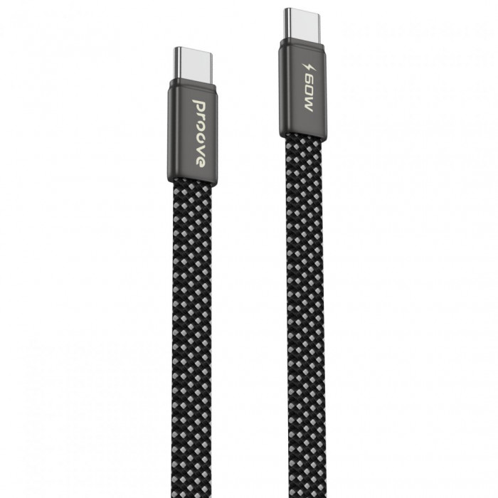 Кабель Proove AirLine Type-C to Type-C 60W (1m) Black (CCAI60002201)