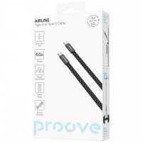 Кабель Proove AirLine Type-C to Type-C 60W (1m) Black (CCAI60002201)