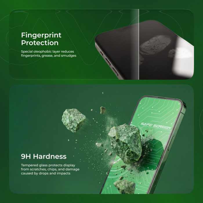 Захисне скло Proove Safe Screen для iPhone 15 Pro (PGPSSI15P001)