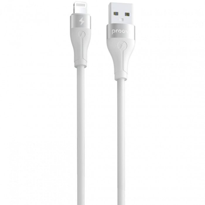 Кабель Proove Soft Silicone USB to Lightning 2.4A (2m) White (CCSO20001122)