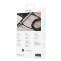 Кабель Proove ReGen Silicone Type-C to Type-C 60W (1m) Black (CCRS60002201)