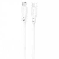 Кабель Proove Simple Silicone Type-C to Type-C 60W (1m) White (CCSI60002202)