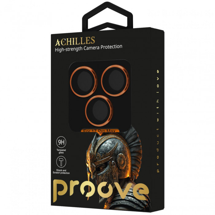 Захисне скло Achilles Full Metal для камери iPhone 17 Pro Max Cosmic Orange (CPPAFM17PM30)