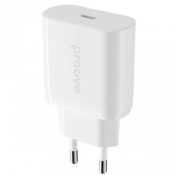 Мережевий зарядний пристрій Proove Rapid 20W USB-C White (WCRP20000102)