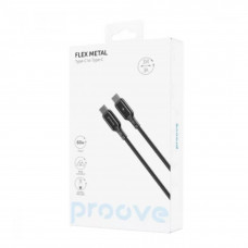 Кабель Proove Flex Metal Type-C to Type-C 60W (1m) Black (CCFM60002201)