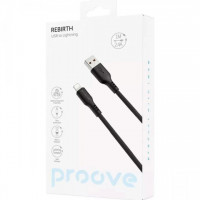 Кабель Proove Rebirth USB to Lightning 2.4A (1m) Black (CCRE60001101)