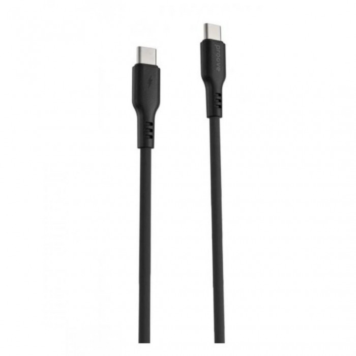 Кабель Proove Rebirth Type-C to Type-C 60W (1m) Black (CCRE60002201)