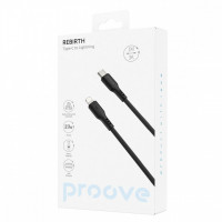 Кабель Proove Rebirth Type-C to Lightning 27W (1m) White/Black (CCRE60002102)