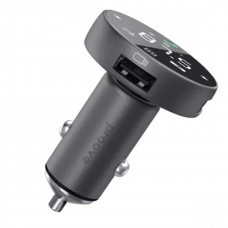 Автомобільний зарядний пристрій Proove FM Launcher Sound Sync 30W (PD+QC3.0) Type-C+USB (FMSS30110003)