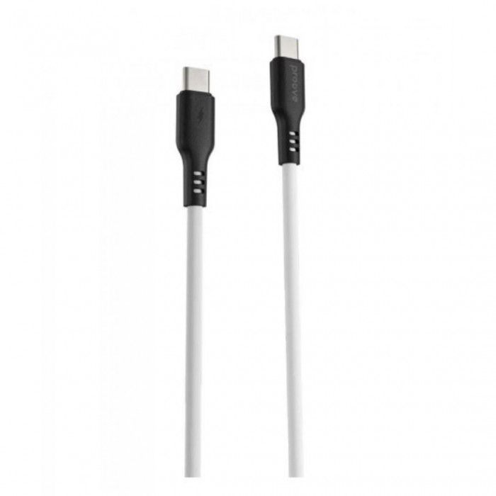 Кабель Proove Rebirth Type-C to Type-C 60W (1m) Black/White (CCRE60002202)