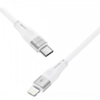 Кабель Proove Soft Silicone Type-C to Lightning 27W (1m) White (CCSO27002102)