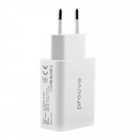 Сетевое зарядное устройство Proove Rapid 20W Type-C+USB-C White (WCRP20110002)
