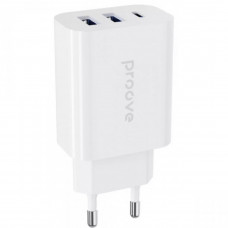 Мережевий зарядний пристрій Proove Rapid 30W 2 USB + USB-C White (WCRP30210002)