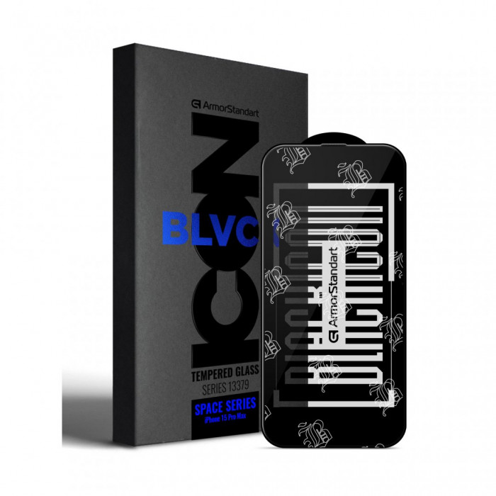 Захисне скло ArmorStandart Space Black Icon для iPhone 15 Pro Max (ARM68228)