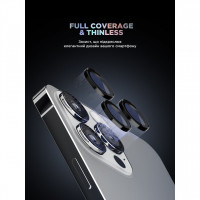 Защитное стекло для камеры ArmorStandart Supreme Black Icon для iPhone 15 Pro/15 Pro Max Black Titanium (ARM76591)