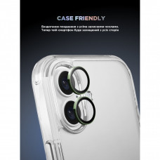 Защитное стекло для камеры ArmorStandart Supreme BI для iPhone 16/16 Plus Green (ARM79429)